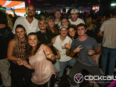 A professional photo of guests enjoying themselves at Cocktails Nightclub from our gallery.