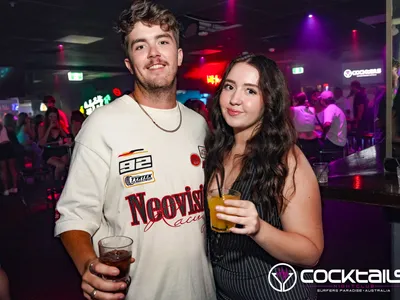 A professional photo of guests enjoying themselves at Cocktails Nightclub from our gallery.