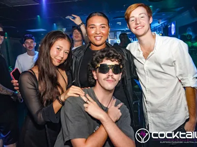 A professional photo of guests enjoying themselves at Cocktails Nightclub from our gallery.