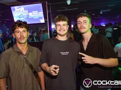 A professional photo of guests enjoying themselves at Cocktails Nightclub from our gallery.