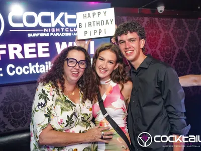 A professional photo of guests enjoying themselves at Cocktails Nightclub from our gallery.