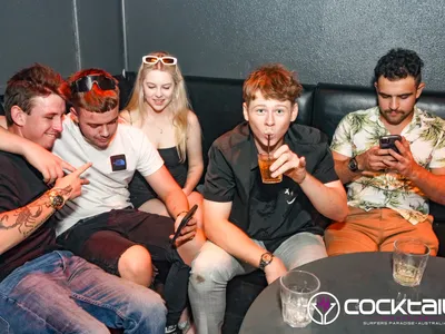 A professional photo of guests enjoying themselves at Cocktails Nightclub from our gallery.