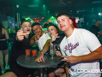 A professional photo of guests enjoying themselves at Cocktails Nightclub from our gallery.