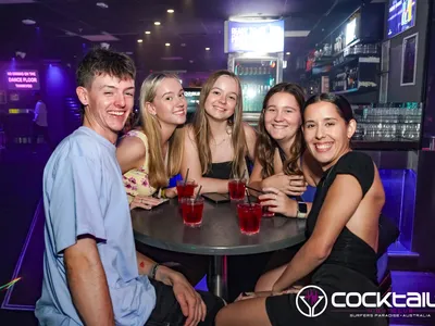 A professional photo of guests enjoying themselves at Cocktails Nightclub from our gallery.