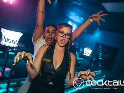 A professional photo of guests enjoying themselves at Cocktails Nightclub from our gallery.