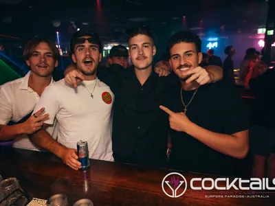 A professional photo of guests enjoying themselves at Cocktails Nightclub from our gallery.