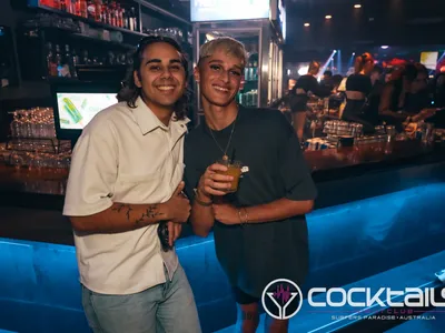 A professional photo of guests enjoying themselves at Cocktails Nightclub from our gallery.