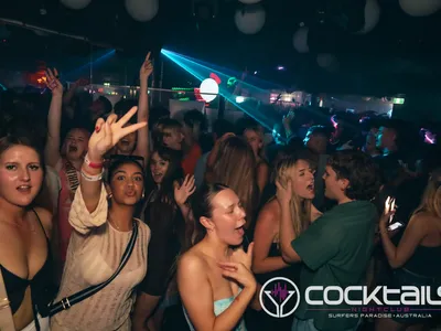 A professional photo of guests enjoying themselves at Cocktails Nightclub from our gallery.