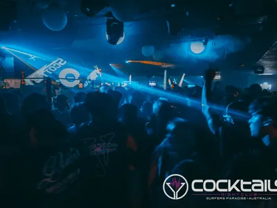 A professional photo of guests enjoying themselves at Cocktails Nightclub from our gallery.