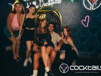 A professional photo of guests enjoying themselves at Cocktails Nightclub from our gallery.