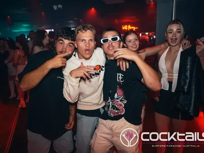 A professional photo of guests enjoying themselves at Cocktails Nightclub from our gallery.