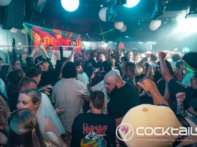 A professional photo of guests enjoying themselves at Cocktails Nightclub from our gallery.