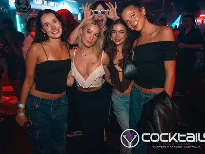 A professional photo of guests enjoying themselves at Cocktails Nightclub from our gallery.