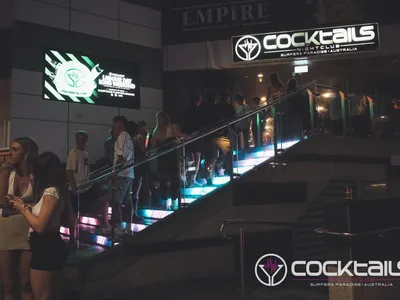 A professional photo of guests enjoying themselves at Cocktails Nightclub from our gallery.