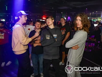 A professional photo of guests enjoying themselves at Cocktails Nightclub from our gallery.