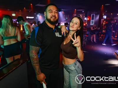 A professional photo of guests enjoying themselves at Cocktails Nightclub from our gallery.