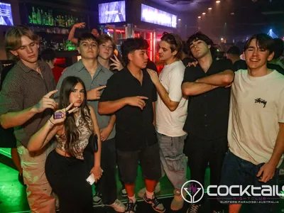 A professional photo of guests enjoying themselves at Cocktails Nightclub from our gallery.