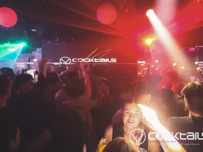 A professional photo of guests enjoying themselves at Cocktails Nightclub from our gallery.