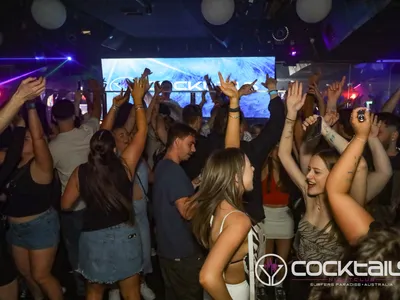 A professional photo of guests enjoying themselves at Cocktails Nightclub from our gallery.