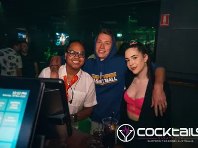 A professional photo of guests enjoying themselves at Cocktails Nightclub from our gallery.