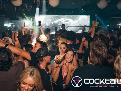 A professional photo of guests enjoying themselves at Cocktails Nightclub from our gallery.