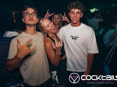 A professional photo of guests enjoying themselves at Cocktails Nightclub from our gallery.