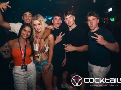 A professional photo of guests enjoying themselves at Cocktails Nightclub from our gallery.