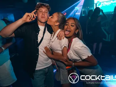 A professional photo of guests enjoying themselves at Cocktails Nightclub from our gallery.