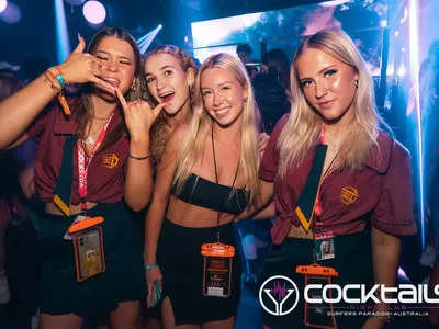 A professional photo of guests enjoying themselves at Cocktails Nightclub from our gallery.