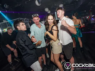 A professional photo of guests enjoying themselves at Cocktails Nightclub from our gallery.