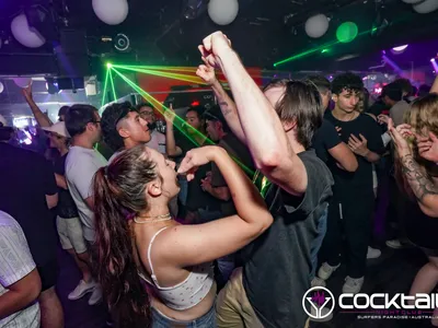 A professional photo of guests enjoying themselves at Cocktails Nightclub from our gallery.