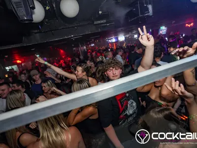 A professional photo of guests enjoying themselves at Cocktails Nightclub from our gallery.