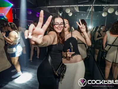 A professional photo of guests enjoying themselves at Cocktails Nightclub from our gallery.