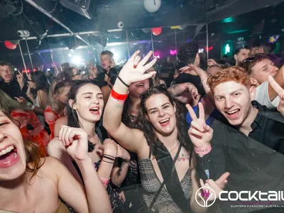 A professional photo of guests enjoying themselves at Cocktails Nightclub from our gallery.