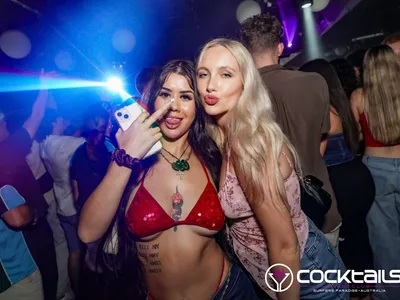 A professional photo of guests enjoying themselves at Cocktails Nightclub from our gallery.