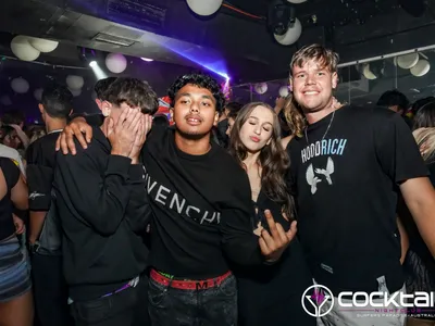 A professional photo of guests enjoying themselves at Cocktails Nightclub from our gallery.