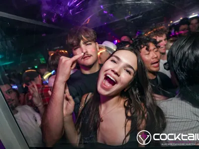 A professional photo of guests enjoying themselves at Cocktails Nightclub from our gallery.