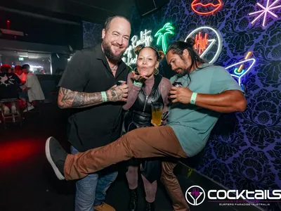 A professional photo of guests enjoying themselves at Cocktails Nightclub from our gallery.