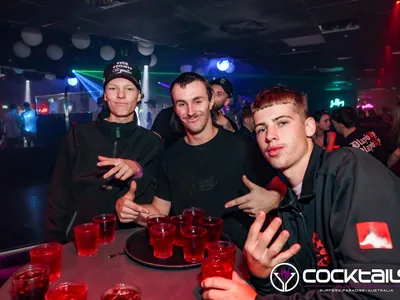 A professional photo of guests enjoying themselves at Cocktails Nightclub from our gallery.