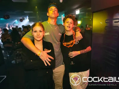 A professional photo of guests enjoying themselves at Cocktails Nightclub from our gallery.