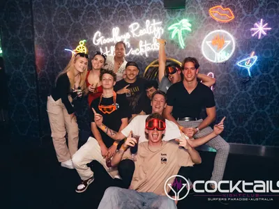 A professional photo of guests enjoying themselves at Cocktails Nightclub from our gallery.