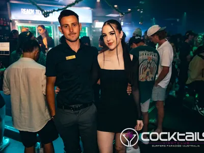 A professional photo of guests enjoying themselves at Cocktails Nightclub from our gallery.