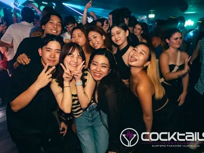 A professional photo of guests enjoying themselves at Cocktails Nightclub from our gallery.