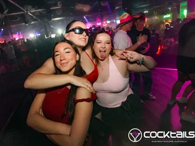 A professional photo of guests enjoying themselves at Cocktails Nightclub from our gallery.