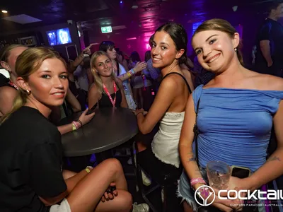 A professional photo of guests enjoying themselves at Cocktails Nightclub from our gallery.