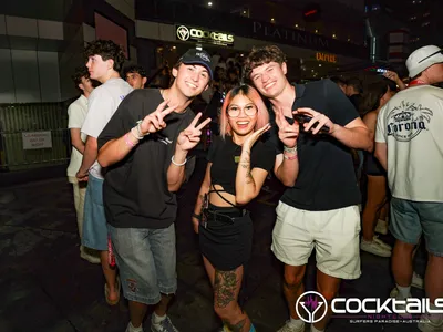 A professional photo of guests enjoying themselves at Cocktails Nightclub from our gallery.