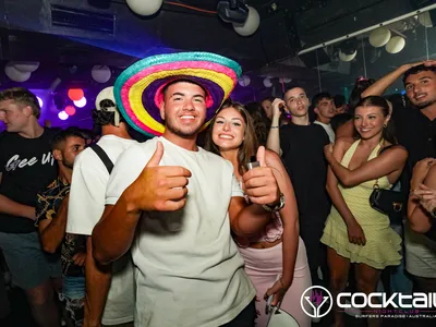 A professional photo of guests enjoying themselves at Cocktails Nightclub from our gallery.