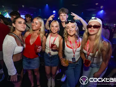 A professional photo of guests enjoying themselves at Cocktails Nightclub from our gallery.