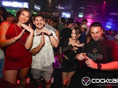 A professional photo of guests enjoying themselves at Cocktails Nightclub from our gallery.