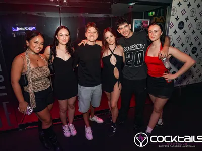 A professional photo of guests enjoying themselves at Cocktails Nightclub from our gallery.